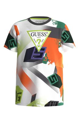 Guess: Хлопковая футболка 