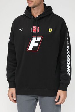 PUMA: Чёрная толстовка  Ferrari