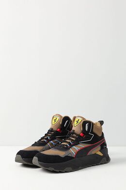 PUMA: Чёрные ботинки  Ferrari