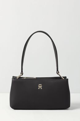 Tommy Hilfiger: Чёрная сумка  Soft