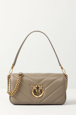 Pinko: Бежевая сумка  Love