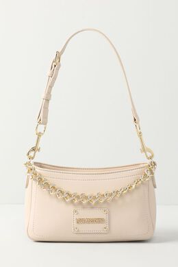 Love Moschino: Бежевая сумка 