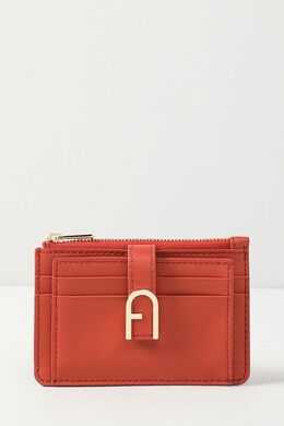 Furla: Оранжевый картхолдер 