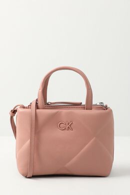Calvin Klein: Бежевая сумка 