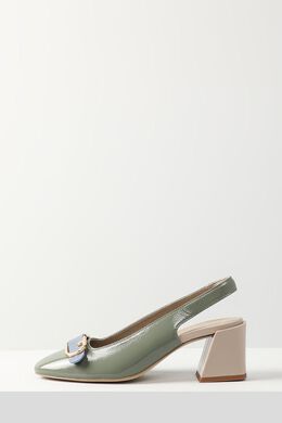 Furla: Зелёные туфли 