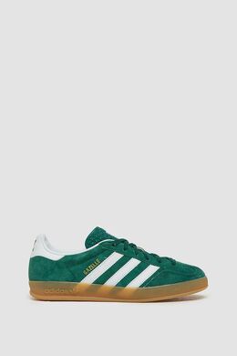Adidas: Зелёные кроссовки  Gazelle