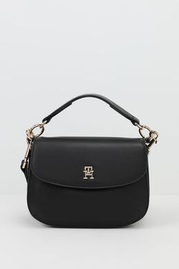 Tommy Hilfiger: Чёрная сумка  TH