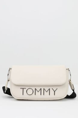 Tommy Hilfiger: Бежевая сумка 