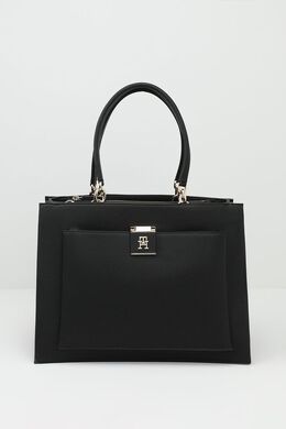 Tommy Hilfiger: Чёрная сумка  TH