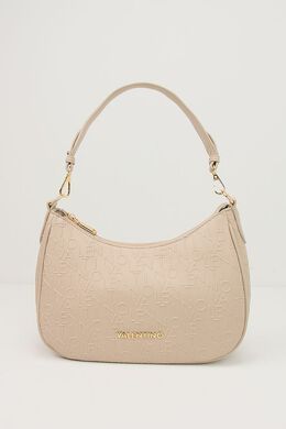 Valentino: Бежевая сумка 