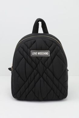 Love Moschino: Чёрный рюкзак 