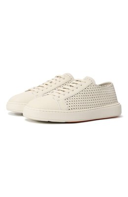 Santoni: Белые кеды  Cleanic
