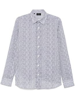 Brioni: Синяя рубашка 