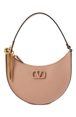 Valentino: Бежевая сумка  VLogo Signature