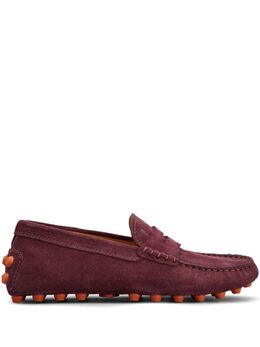 Tod's: Бордовые лоферы 