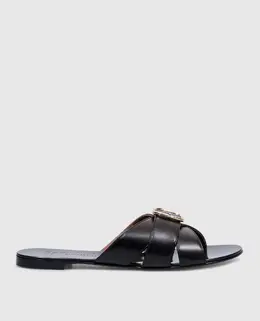 Giuseppe Zanotti: Чёрные шлёпанцы 