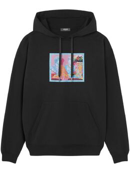 Versace: Чёрная толстовка 