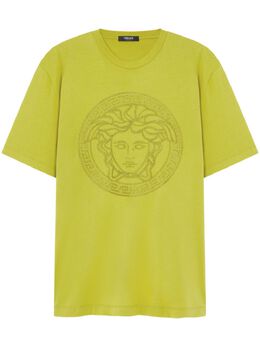 Versace: Жёлтая футболка  Medusa