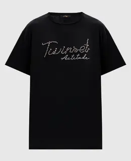 Twinset: Чёрная футболка 