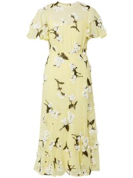 ERDEM: Платье с коротким рукавом 