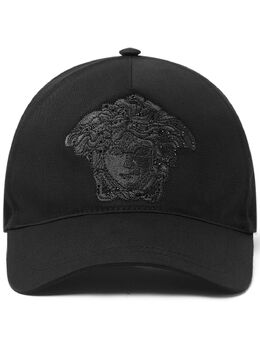 Versace: Чёрная кепка  Medusa