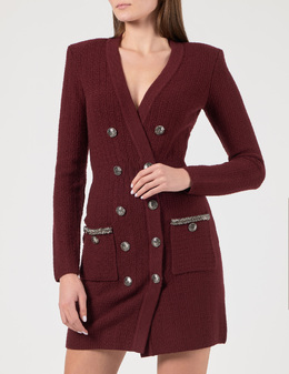 ELISABETTA FRANCHI: Бордовое платье 