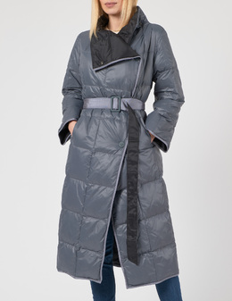 EMPORIO ARMANI: Серый пуховик 