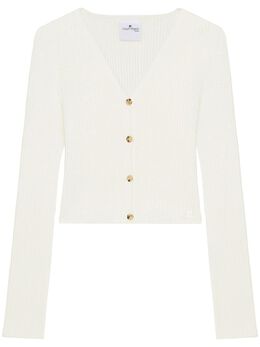 Courrèges: Белый кардиган 
