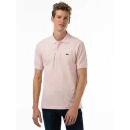 LACOSTE: Розовое поло 