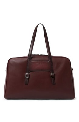 Santoni: Бордовая дорожная сумка 