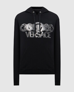 Versace: Чорні толстовки  Medusa