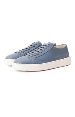 Santoni: Голубые кеды  Cleanic