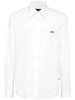Philipp Plein: Белая рубашка  Skull