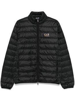 Ea7 Emporio Armani: Чёрная куртка 