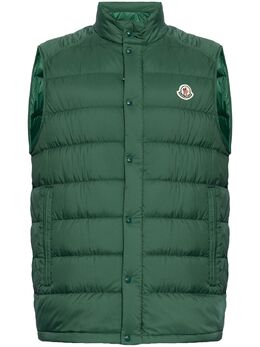Moncler: Зелёный жилет 