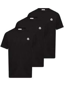 Moncler: Чёрная футболка 