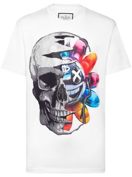 Philipp Plein: Белая футболка  Smile
