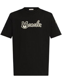 Moncler: Чёрная футболка 
