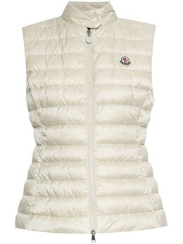 Moncler: Белый жилет 