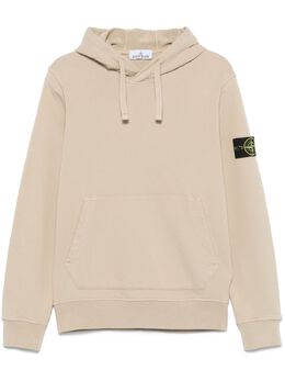 Stone Island: Бежевая толстовка  Compass
