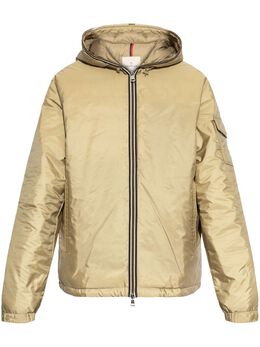 Moncler: Бежевая куртка 