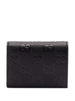 Gucci: Чёрный кошелёк  GG