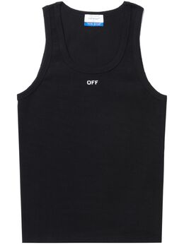 Off-White: Майка с принтом 