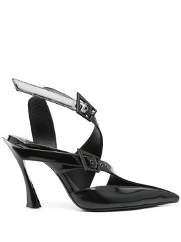Mugler: Чёрные сабо 