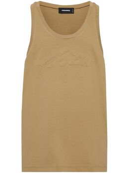 DSQUARED2: Бежевая майка  Tank