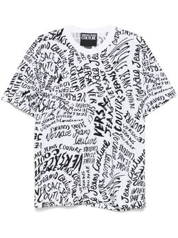 Versace Jeans Couture: Белая футболка 