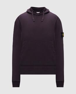 Stone Island: Фиолетовая толстовка 