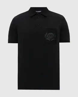 Dolce&Gabbana: Чорні поло 