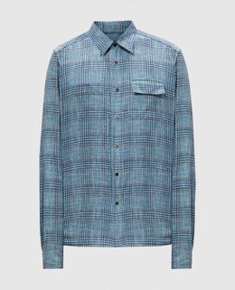 Kiton: Синяя рубашка 