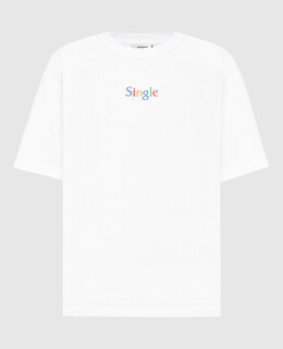 Vetements: Белая футболка  Single